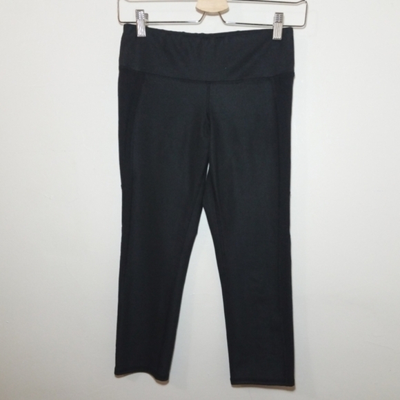 ALO Yoga Black Capri Leggings High Waist Stripe Size Small - Picture 6 of 11